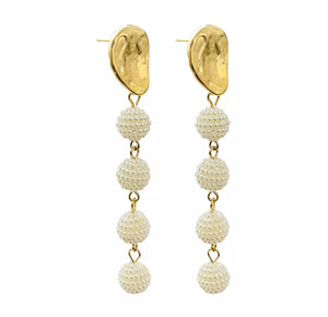 Aretes Bolas Perlas