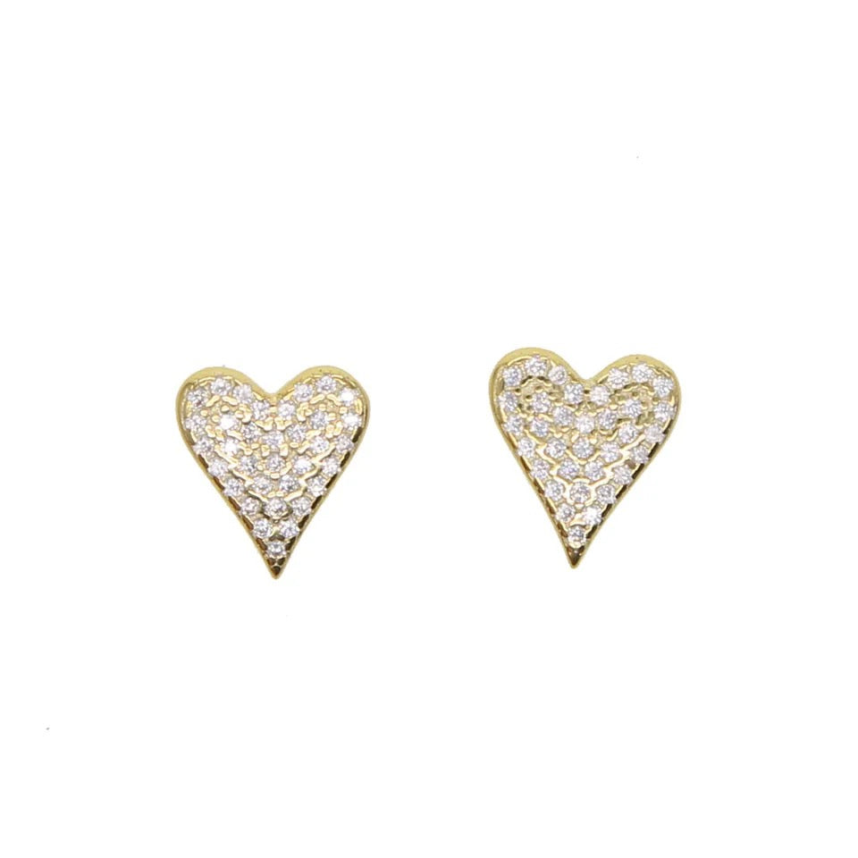 Aretes Corazón Circonias