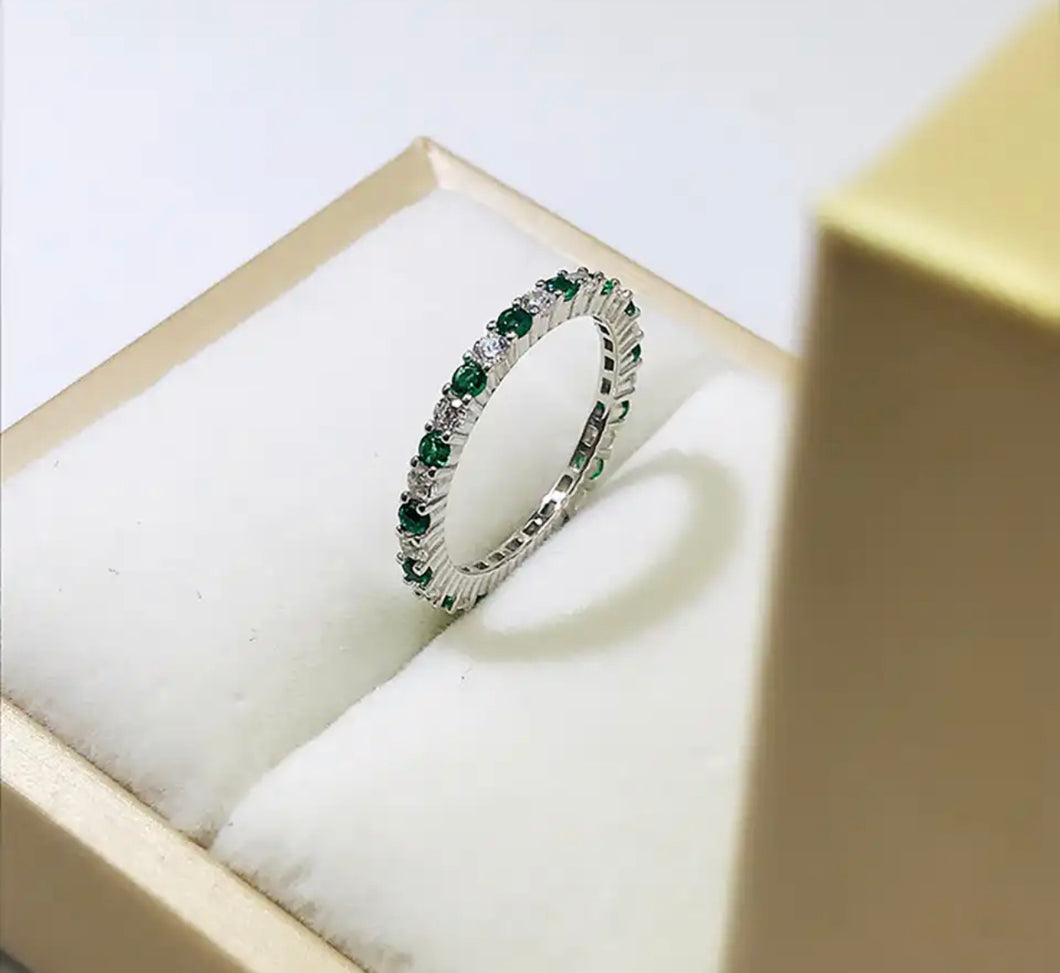 Anillo Churumbella CZ Verde