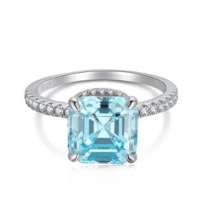 Anillo Baby Blue Plata