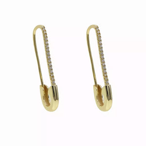 Aretes Segurito Dorado Circonias